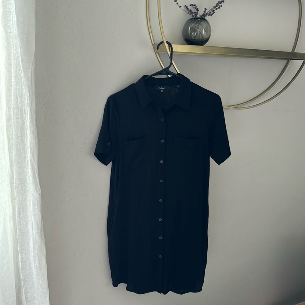 Lulu’s Black Shirt Dress